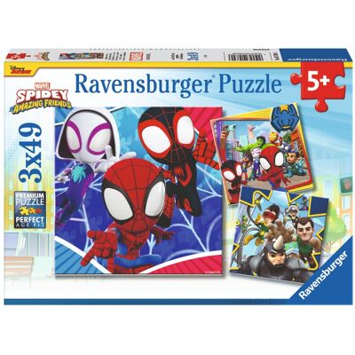 Ravensburger Spidey 3× 49 dielikov Ravensburger Spidey 3× 49 dielikov