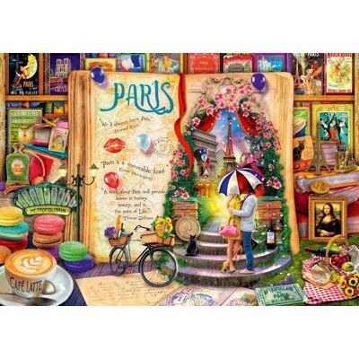 BLUEBIRD Puzzle Život ako otvorená kniha: Paríž 4000 dielikov BLUEBIRD Puzzle Život ako otvorená kniha: Paríž 4000 dielikov