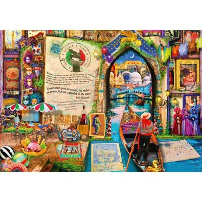BLUEBIRD Puzzle Stavby – Život je otvorená kniha: Benátky 1000 dielikov BLUEBIRD Puzzle Stavby – Život je otvorená kniha: Benátky 1000 dielikov