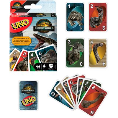 Mattel UNO Jurský svet 4 Mattel UNO Jurský svet 4