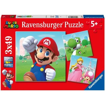 Ravensburger 051861 Super Mario 3× 49 dielikov Ravensburger 051861 Super Mario 3× 49 dielikov