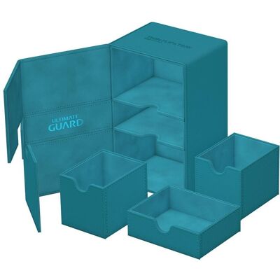 Ultimate Guard Twin Flip`n`Tray 160+ XenoSkin Monocolor Petrol Ultimate Guard Twin Flip`n`Tray 160+ XenoSkin Monocolor Petrol