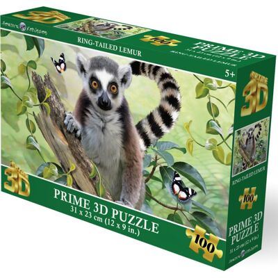 PRiME 3D Puzzle s 3D efektom 100 dielikov Lemur kata PRiME 3D Puzzle s 3D efektom 100 dielikov Lemur kata