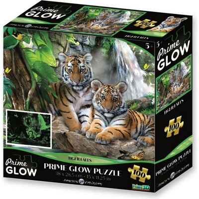 PRiME 3D Svietiace puzzle s 3D efektom 100 dielikov Tigrí vodopád PRiME 3D Svietiace puzzle s 3D efektom 100 dielikov Tigrí vodopád