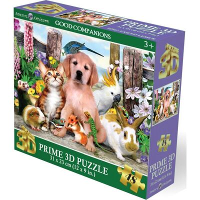 PRiME 3D Puzzle s 3D efektom 48 dielikov Dobrí kamaráti PRiME 3D Puzzle s 3D efektom 48 dielikov Dobrí kamaráti