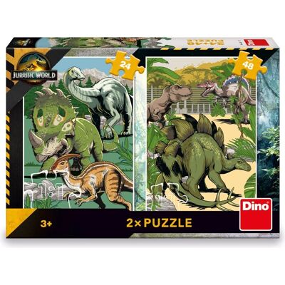 Dino Jurský svet 2 v 1, 24 + 48 dielikov Dino Jurský svet 2 v 1, 24 + 48 dielikov