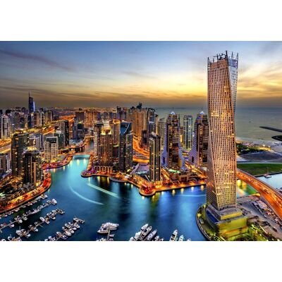 ENJOY Puzzle Dubajský prístav v noci 1000 dielikov ENJOY Puzzle Dubajský prístav v noci 1000 dielikov