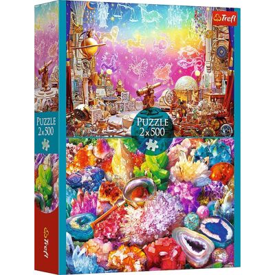 TREFL Puzzle Vesmír a kryštály 2× 500 dielikov TREFL Puzzle Vesmír a kryštály 2× 500 dielikov