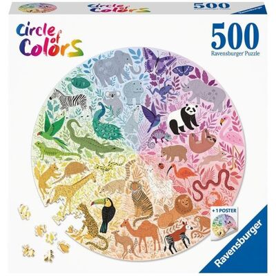 Ravensburger puzzle 171729 Zvieratá 500 dielikov Ravensburger puzzle 171729 Zvieratá 500 dielikov