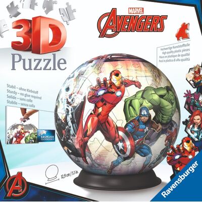 Ravensburger 3D puzzle 114962 Puzzle-Ball Marvel: Avengers 72 dielikov Ravensburger 3D puzzle 114962 Puzzle-Ball Marvel: Avengers 72 dielikov