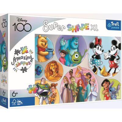 TREFL puzzle Super Shape XL Disneyho farebný svet 160 dielikov TREFL puzzle Super Shape XL Disneyho farebný svet 160 dielikov