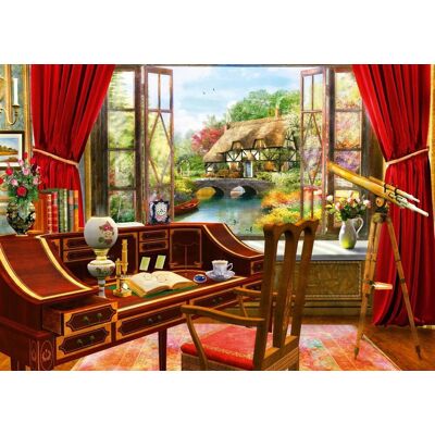 BLUEBIRD Puzzle Výhľad z pracovne 1000 dielikov BLUEBIRD Puzzle Výhľad z pracovne 1000 dielikov