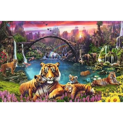 RAVENSBURGER Puzzle Tigre v raji 3000 dielikov RAVENSBURGER Puzzle Tigre v raji 3000 dielikov