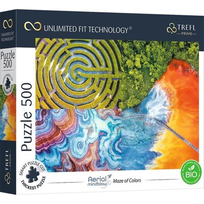 Trefl Puzzle UFT Aerial Mindblow: Bludisko farieb 500 dielikov Trefl Puzzle UFT Aerial Mindblow: Bludisko farieb 500 dielikov