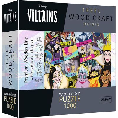Trefl Wood Craft Origin puzzle Disney: Stretnutie záporákov 1000 dielikov Trefl Wood Craft Origin puzzle Disney: Stretnutie záporákov 1000 dielikov