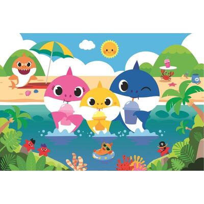 Trefl Puzzle Baby Shark s rodinou na dovolenke 60 dielikov Trefl Puzzle Baby Shark s rodinou na dovolenke 60 dielikov