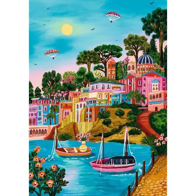 TREFL Puzzle Premium Plus The Art of Colour: Syros, Grécko 1000 dielikov TREFL Puzzle Premium Plus The Art of Colour: Syros, Grécko 1000 dielikov