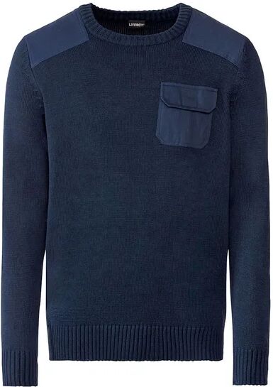 LIVERGY® Pánsky pulóver (XL (56/58), navy modrá)