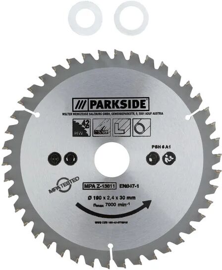 PARKSIDE® Tvrdokovový pílový kotúč PSH 6 A1 (190 mm 42 zubov)