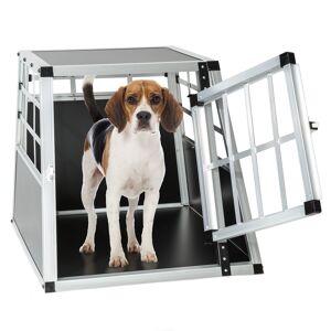 tectake Prepravný box pre psa s rovnou zadnou stenou - 54 x 69 x 50 cm