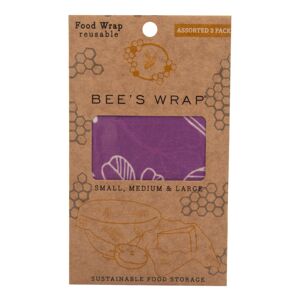 Bees Wrap Obrúsok voskovaný 3 ks 17,5-33 cm fialový   BEE’S WRAP