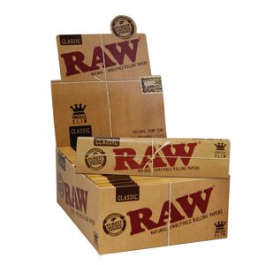 Raw Papers Classic King Size Slim papieriky , 110 mm, 50 ks v škatuli