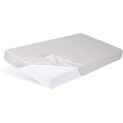BABYMATEX Plachta napínacia Jersey 60x120cm svetlo šedá BABYMATEX Plachta napínacia Jersey 60x120cm svetlo šedá