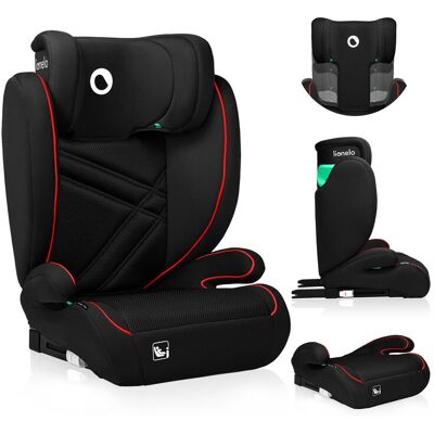 LIONELO Autosedačka Hugo i-Size (100-150 cm) Sporty Black Red LIONELO Autosedačka Hugo i-Size (100-150 cm) Sporty Black Red
