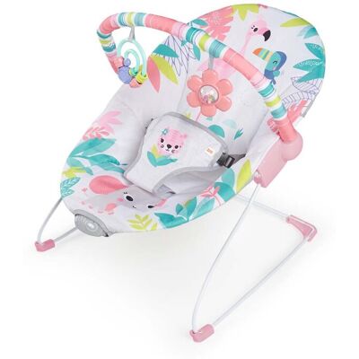 BRIGHT STARTS Lehátko vibrujúce Flamingo Vibes™ 0m+, do 9kg BRIGHT STARTS Lehátko vibrujúce Flamingo Vibes™ 0m+, do 9kg