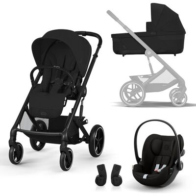 CYBEX Kočík kombinovaný Balios One Box comfort 3v1 Moon Black CYBEX Kočík kombinovaný Balios One Box comfort 3v1 Moon Black