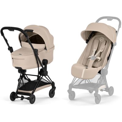 CYBEX Kombinovaný kočík Coya Comfort Cozy Beige (Matt Black Frame) 2026 Platinum CYBEX Kombinovaný kočík Coya Comfort Cozy Beige (Matt Black Frame) 2026 Platinum