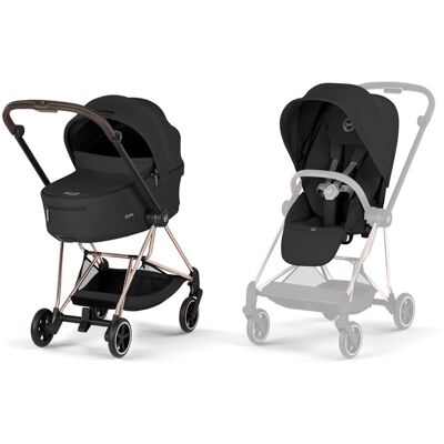 CYBEX Kombinovaný kočík Mios Comfort Sepia Black (Rosegold Frame) 2026 Platinum CYBEX Kombinovaný kočík Mios Comfort Sepia Black (Rosegold Frame) 2026 Platinum