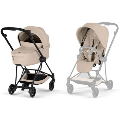 CYBEX Kombinovaný kočík Mios Comfort Cozy Beige (Matt Black Frame) 2026 Platinum CYBEX Kombinovaný kočík Mios Comfort Cozy Beige (Matt Black Frame) 2026 Platinum