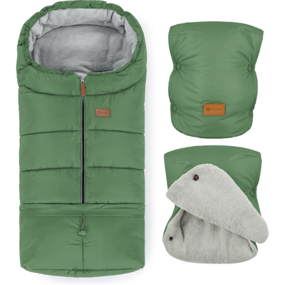 PETITE&MARS Set zimný fusak Jibot 3v1 + rukavice na kočík Jasie Juicy Green Horizontal PETITE&MARS Set zimný fusak Jibot 3v1 + rukavice na kočík Jasie Juicy Green Horizontal