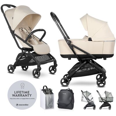 EASYWALKER Kočík kombinovaný Rockey S Bright Taupe EASYWALKER Kočík kombinovaný Rockey S Bright Taupe