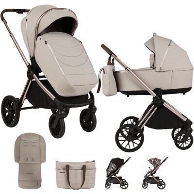ADAMEX Kočík kombinovaný Bianco 9 Champagne Beige ADAMEX Kočík kombinovaný Bianco 9 Champagne Beige