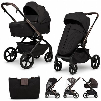 ADAMEX Kočík kombinovaný Como Satin Carbon ADAMEX Kočík kombinovaný Como Satin Carbon