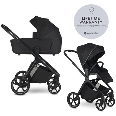 EASYWALKER Kočík kombinovaný Zoey Pure Black EASYWALKER Kočík kombinovaný Zoey Pure Black