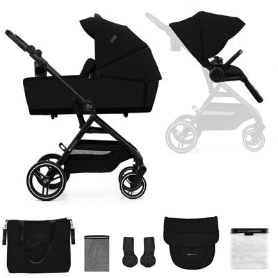 KINDERKRAFT SELECT Kočík kombinovaný Yoxi 2v1 Pure Black KINDERKRAFT SELECT Kočík kombinovaný Yoxi 2v1 Pure Black