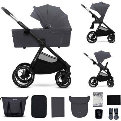 KINDERKRAFT Kočík kombinovaný Nea 2 2v1 Dark Grey KINDERKRAFT Kočík kombinovaný Nea 2 2v1 Dark Grey