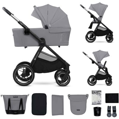 KINDERKRAFT Kočík kombinovaný Nea 2 2v1 Platinum Grey KINDERKRAFT Kočík kombinovaný Nea 2 2v1 Platinum Grey