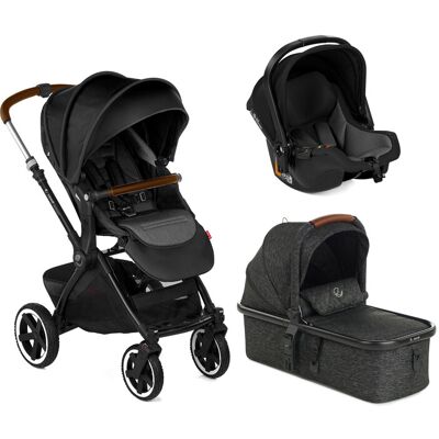 JANÉ Kočík kombinovaný Crosslight + korba Micro Pro + autosedačka Koos i-size Cold Black JANÉ Kočík kombinovaný Crosslight + korba Micro Pro + autosedačka Koos i-size Cold Black