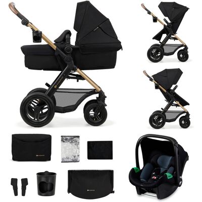KINDERKRAFT Kočík kombinovaný Moov 2 Air 3v1 Pure Black KINDERKRAFT Kočík kombinovaný Moov 2 Air 3v1 Pure Black
