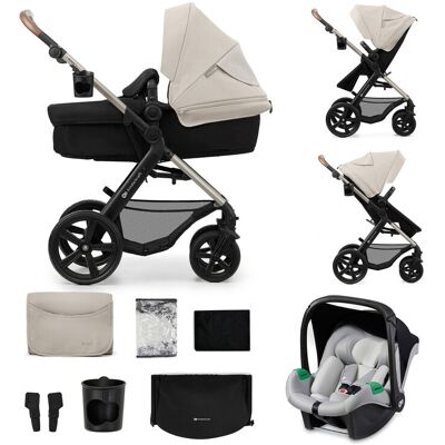 KINDERKRAFT Kočík kombinovaný Moov 2 3v1 Moonlight Grey - penové kolesá KINDERKRAFT Kočík kombinovaný Moov 2 3v1 Moonlight Grey - penové kolesá