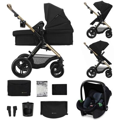 KINDERKRAFT Kočík kombinovaný 3v1 Moov 2 XL Air Black KINDERKRAFT Kočík kombinovaný 3v1 Moov 2 XL Air Black