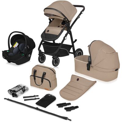 LIONELO Kombinovaný kočík Bianka 3v1 Beige Sand LIONELO Kombinovaný kočík Bianka 3v1 Beige Sand