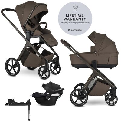 EASYWALKER Kočík kombinovaný Zoey Chestnut Brown + CBX By CYBEX Aton B2 i-Size + základňa EASYWALKER Kočík kombinovaný Zoey Chestnut Brown + CBX By CYBEX Aton B2 i-Size + základňa