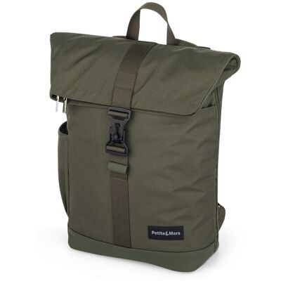 PETITE&MARS Batoh prebaľovací na kočík Jackob Military Green PETITE&MARS Batoh prebaľovací na kočík Jackob Military Green