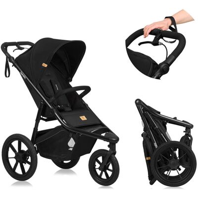 LIONELO Kočík športový Azura Black Onyx LIONELO Kočík športový Azura Black Onyx