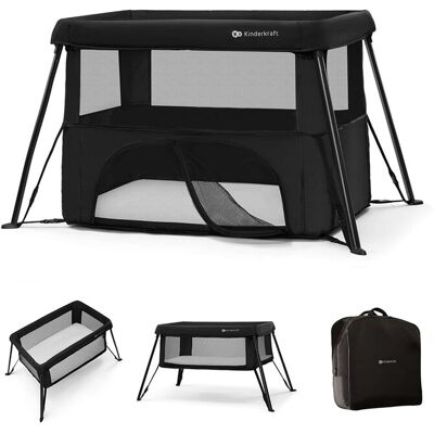 KINDERKRAFT Postieľka cestovná Cami Black KINDERKRAFT Postieľka cestovná Cami Black